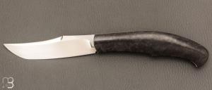    Couteau " Spicy " pliant de Cyril Kalisz - Amboine noire et RWL34