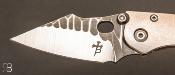   Couteau  "  Stitch  " pliant custom Titane par Borka Blades - Sebastijan Berenji