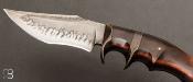 Couteau "    Sub-Hilt    " fixe par Jan Hafinec - Bois de fer et C105