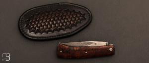   Couteau  "  Talar " custom par Anthony Brochier - Ironwood et lame damas
