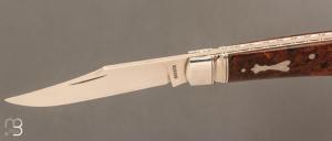 Couteau " Trapper " de Craig Brewer - Rag Micarta