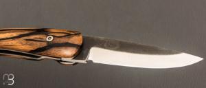  Couteau " Trident " liner-lock  par CITADEL - Ébène Royal et N690Co Böhler