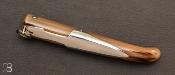 Couteau "  Yatagan  " 18 cm Corne blonde fait main par Jacques Mongin