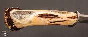 Couteau chasse bois de cerf et lame forgée par Jean Paul SIRE