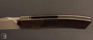   Couteau " custom " de Berthelemy Gabriel - La Forge Agab - Micarta WWII et RWL34