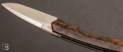 Couteau de poche "Petit Duc" Noyer du caucase et RWL34 par Nicolas Kowal