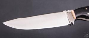   Couteau droit par Éric Parmentier - G10 et niolox