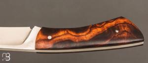   Couteau droit par Nicolas Mestrallet - Atelier du couteau de Vaunaveys - Acier C130 et bois de fer