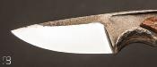 Couteau " Espadon " croûte d'ivoire de mammouth par Pierre Reverdy
