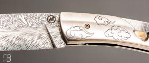    Couteau " le Névé " par Tim Bernard - Damas plume