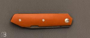   Couteau " custom " pliant de Karel Janik - Micarta et lame en C130