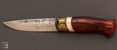    Couteau  "  custom  "  fixe par Roman Stoklasa - W2 et bruyère