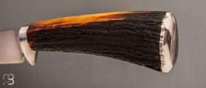   Couteau " Hunter " fixe de Scott Gallagher - Cerf sambar et 80CrV2