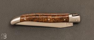   Couteau Laguiole en Aubrac 12 cm manche en os de mammouth