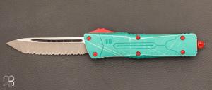 Couteau Automatique Microtech - Combat Troodon T/E BH Apocalyptic Full Serrated - 144-12BH