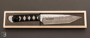    Couteau  "  TANTO " droit Mcusta MC-241D - Damas SGP2 Core + tui cuir - Limited Edition 20 exemplaires