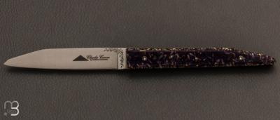 Couteau de poche "Le Terril" par Charles Canon - Manche en lavande