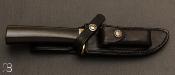 Couteau droit Randall N°4 - 5" "Big Game and Skinner" - Micarta noir