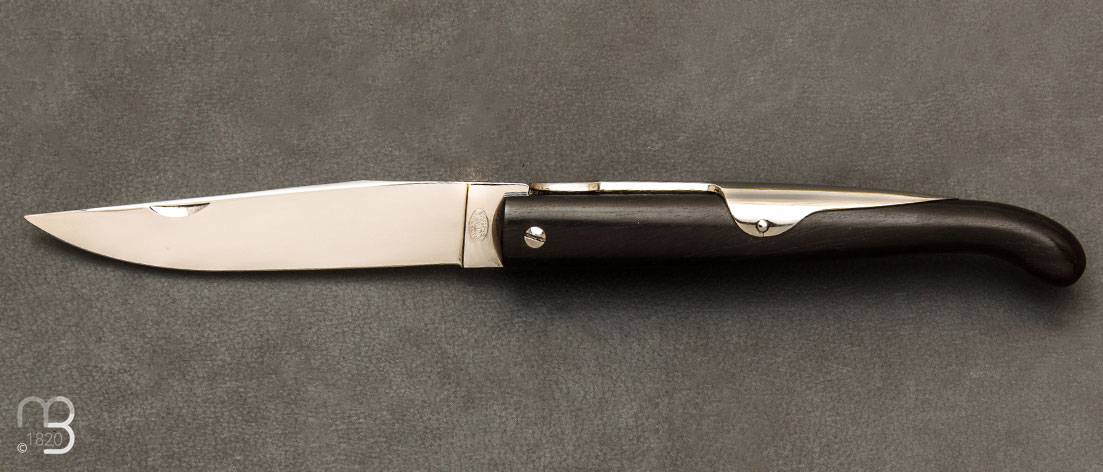 Couteau de poche Bieslois 12 cm Ebène par J. Mongin