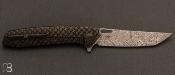 Couteau pliant WE KNIFE Damasteel Limited Edition tanto 604DST 