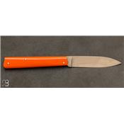 Couteau Ultra Plume G10 orange par Vent d'Aubrac