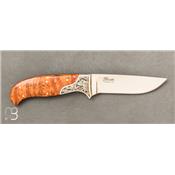 Couteau Droit Loupe de Thuya par D'Alton Holder n°7