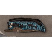 Couteau de cou le Bowie pliant G10 Bicolore Bleu