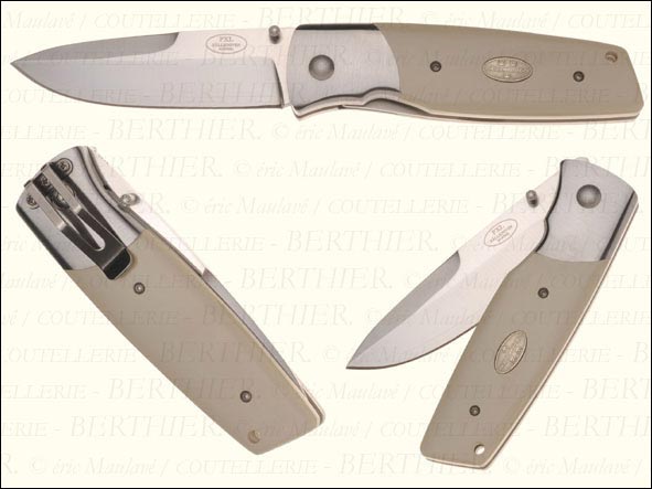 Couteau PXL micarta ivoire