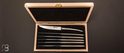 Coffret de 6 couteaux de table LE THIERS monobloc par Goyon Chazeau
