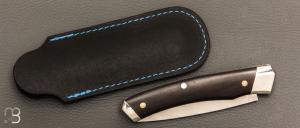   Couteau " 1820 " par Mathieu Herrero - Grenadille et lame en 14C28N