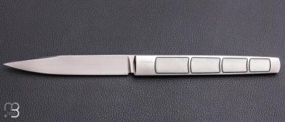    Couteau " APEX " custom de Lionel Lalague - Elforyn et lame en RWL34