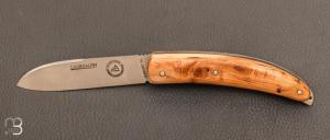 Couteau " L'Aurhalpin  "  par la coutellerie Dubesset - Genévrier et XC75