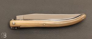 Couteau " Autrefois 14 CM" par  Laguiole en Aubrac - Pointe de corne