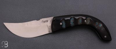 Couteau " Berger à cran plat " pliant par José Viale - Corne de bélier