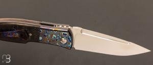  Couteau " Big Up " custom par Rémi Lavialle - RWL-34 et fibre de carbone / Timascus