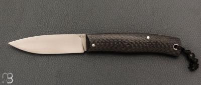    Couteau " Blackcat " custom par David Breniere - Fibre de carbone et 90McV8