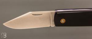   Couteau " Bouledogue " custom de poche par Eric Albert - G10 et acier C130