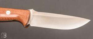   Couteau " Bravo I "droit par Bark River - Micarta Canvas et lame en A2