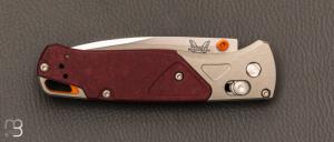 Couteau " Bugout® Grey/Redstone aluminium & Richlite " 535_09 par BENCHMADE
