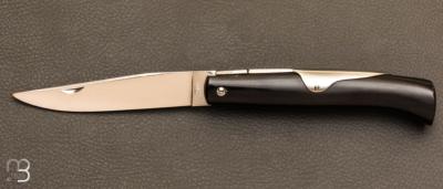 Couteau Chasseur 12 cm Corne noire par J. Mongin