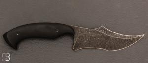 Couteau  " Custom fixe " en G-10 et 80CrV2 de Eliott Robinson