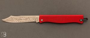  Couteau  " Douk-Douk " de poche Color Rouge PM par Cognet - Nouvelle Version