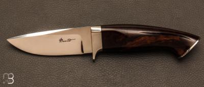Couteau " Drop " droit par Charlie Bennica - Bois de fer de l'Arizona et lame RWL-34