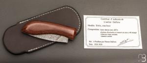  Couteau " Edcix " custom de Florent Dall'ava - L'atelier Dall'ava - Micarta et lame damas