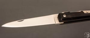  Couteau de poche Facette 10 cm par J. Mongin - Corne noire