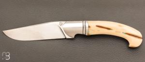   Couteau " Gouez " custom par Amaël Druez - Le Temps d'un Souffle - Mammouth