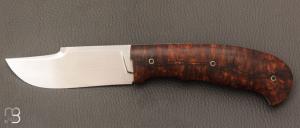  Couteau  "  Hadouc " custom de Cyril Kalisz - Bois de fer et lame en RWL34