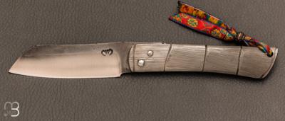 Couteau " Higonokami bambou " Piémontais par Mickael Moing 