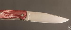   Couteau " Hippocampe " par Éric Parmentier - Os de girafe stabilisé