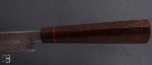   Couteau " Hocho " par Anthony Brochier - Damas feuilleté et gidgee